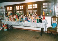 Puppensammlung in den 1990er Jahren